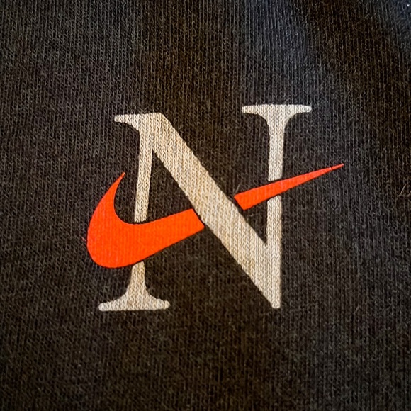 Nike Black and Orange Swoosh Logo Jogger Sweat Shorts Youth Sz XL - Picture 11 of 11